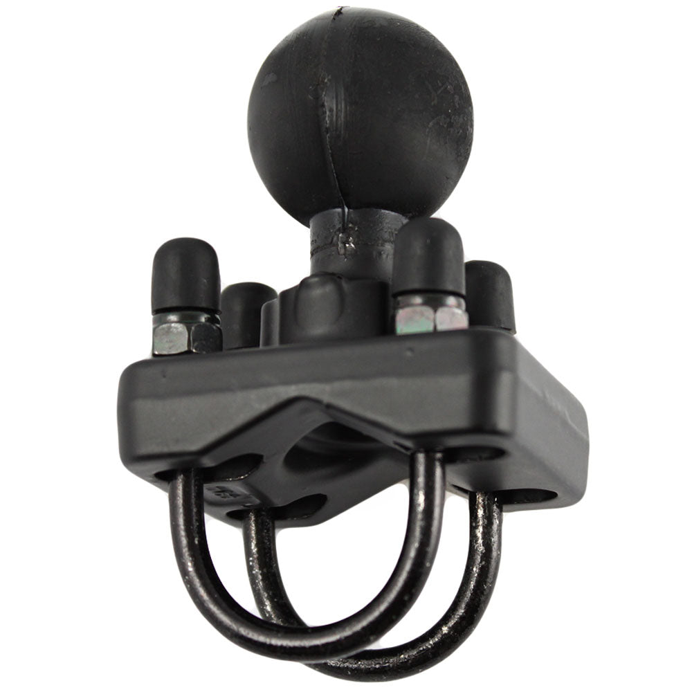 RAM Stainless Steel Double U-Bolt Base with 1.5" Ball for Rails from 1" to 1.25" in Diameter - RAM-235U