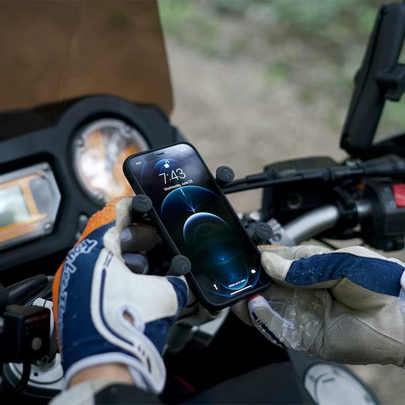 X-Grip® Motorcycle Phone Mount with Handlebar U-Bolt Base Medium Arm for Motorcycle, ATV/UTV, Bike - RAM-B-149Z-A-UN7U